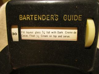 Vintage Catelin Bakelite Bartender ' s Guide Drink Recipes Coaster 2
