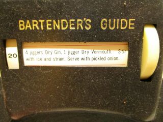 Vintage Catelin Bakelite Bartender ' s Guide Drink Recipes Coaster 3