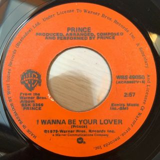 Prince - I Wanna Be Your Lover / My Love Is Forever (1979) - Rare Barbados 45