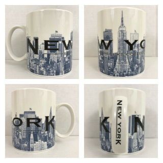 Nwt Starbucks York Big Apple Skyline Series One Barista Coffee Mug Tea Cup