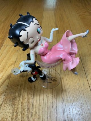 Betty Boop 75th Anniversary Champagne Bobber From Vandor Pink Dress One Eye Open