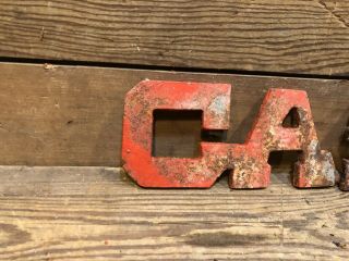 Cast Iron Case Tractor Sign Antique Plaque Eagle 500 S Sc 900 Implement Plow Old 4