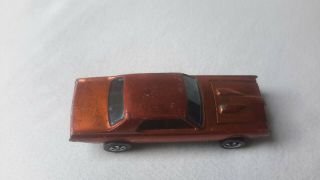 VINTAGE HOT WHEELS REDLINE 1967 CUSTOM COUGAR ORANGE WITH DARK INTERIOR toy car 7