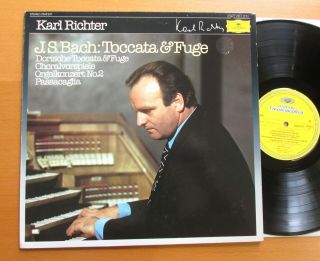 Dg 2543 537 Bach Toccata & Fugue Karl Richter Organ 1980 Nm/ex West Germany