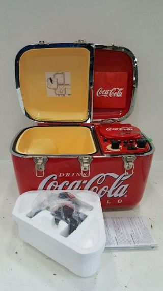 Coca - Cola Coke Coolbox Cooler Radio & Cd Player With Speaker - W/o Box Rare