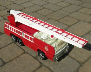 Vintage Tonka Aerial Ladder Fire Truck Engine 2960 w All Ladders 1970s 4