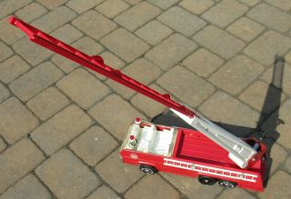 Vintage Tonka Aerial Ladder Fire Truck Engine 2960 w All Ladders 1970s 6