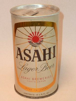 12oz Asahi Lager Zip - Tab - Japan