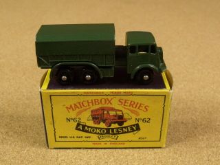 Old Vintage Lesney Matchbox 62 General Service Lorry Box