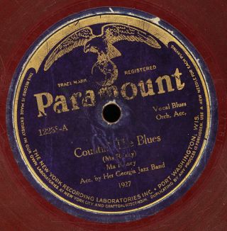 Ma Rainey Georgia Jazz Band Jelly Bean Blues Countin The Blu Paramount Brown 78