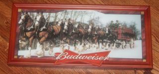 Bradford Exchange Budweiser Clydesdale Illuminating Stained Glass Panorama 3