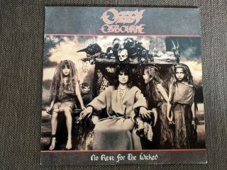 Ozzy Osbourne No Rest For The Wicked 1988 Lp Vg,  /vg,