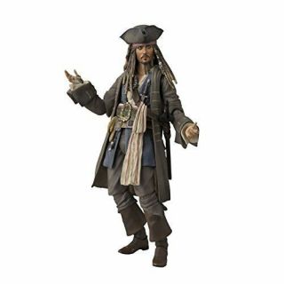 S.  H.  Figuarts Pirates Of The Caribbean Captain Jack Sparrow About 150mm