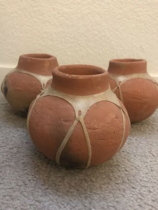 Vintage Terra Cotta Clay Tarahumara Indian Jar Pot Planter