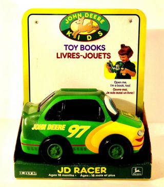 John Deere Kids Toy Books 1998 Ertl - Jd Racer Toy And A Book John Deere 97
