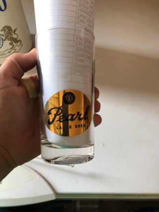 Pearl Beer Glass Xxx San Antonio Texas