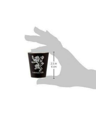 Game of Thrones House Sigil Shot Glass Set of 4 GOT HBO TV Show Barware Boxed 2