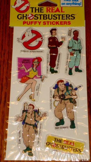 Ghostbusters Puffy Stickers Collectible 1988