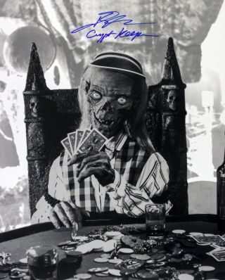 1989 - 1996 John Kassir Tales From The Crypt Signed Le 16x20 B&w Photo (jsa)