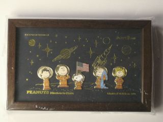 Peanuts Snoopy " Peanuts Mission To Mars " Design Commemorative Lapel Pin Pins Set