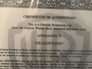 Animaniacs Production Cell.  From Cartoon. 4