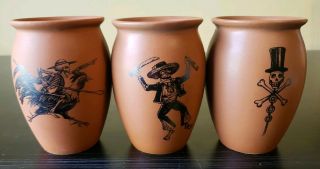 Espolon Tequila Day Of The Dead Ceramic Stoneware Coffe Cups Mugs
