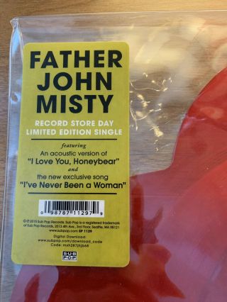 Father John Misty I Love You,  Honeybee Vinyl EP Single RSD 2015 Record Store Day 4