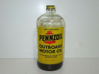 Pennzoil Outboard Motor Oil Bottle