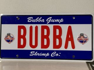 Bubba Gump Shrimp Co.  License Plate Forrest