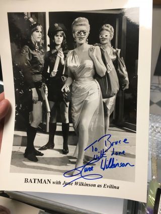 June Wilkinson Playboy Model Batman Villian Signed (SEVERAL) Autographs 5
