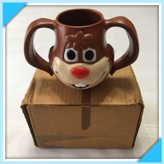 Vintage Nestle Quik Mug Bunny Face Cup Chocolate Milk 4 " Plastic Authentic 1979