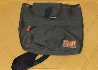Vintage Sanrio Keroppi Nylon Backpack Army Green Burnt Orange Mid 90s No Rips