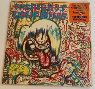 Red Hot Chili Peppers Lp S/t 1st Pressing Promo W/ Inner Sleeve & Clipping Vg,