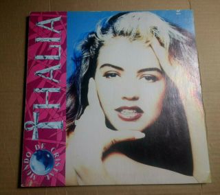 Thalia - Mundo De Cristal / 1991 Mexico Lp Gatefold Latin Pop Mexican Rare Vinyl