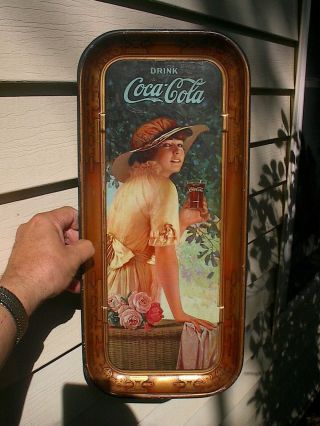 Old “elaine” 1916 Antique Coca - Cola Serving Tray