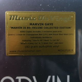 MARVIN GAYE ' Collected ' Ltd.  Edition Gatefold 180g RED/BLUE Vinyl 2LP NEW/SEALED 2