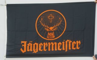 German Jagermesiter Jagermeifter Black Man Cave Banner 3x5ft Flag Us Shipper