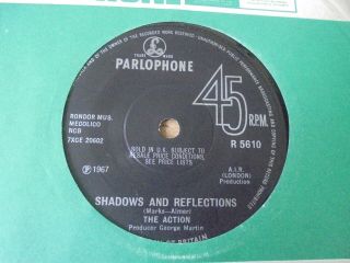 The Action - Shadows And Reflections 1967 Uk 45 Parlophone Mod/psych