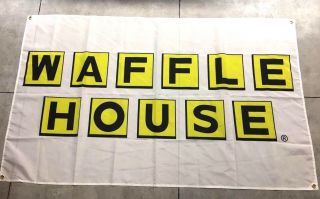 Waffle House Cloth Sign Flag 3 Ft X 5 Ft