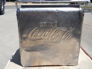 Stainless Steel Coca Cola Cooler Ice Chest Action Manufacturing Made In Usa