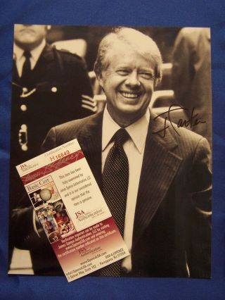 Jimmy Carter President Signed 8x10 Photo Autographed Jsa Certified 39th