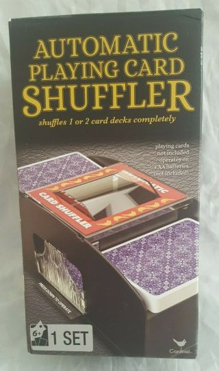 Automatic Electronic Poker Card Shuffler Electric Shuffling Machine For 2 Decks