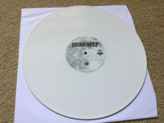 Uriah Heep “Living The Dream” 2018 U.  K.  Signed White vinyl Lp Pledgemusic 1/100 8