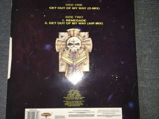D - ROK GET OUT OF MY WAY 1991 WARHAMMER VINYL RECORD BRIAN MAY METAL ROCK QUEEN 3