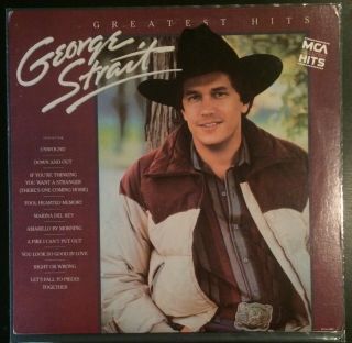 George Strait Greatest Hits (1985 Vinyl Lp,  Mca 5567) Near