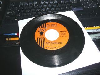 Soul Record 45 Baby Washington On Sue It Will Never Be Over For Me Vg,