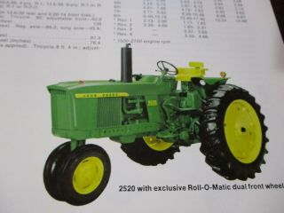John Deere 2520 - 3020 - 4000 - 4020 - 4320 - 4620 - 6030 Hi - Crop Tractors Sales Brochure 3