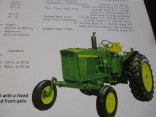 John Deere 2520 - 3020 - 4000 - 4020 - 4320 - 4620 - 6030 Hi - Crop Tractors Sales Brochure 4