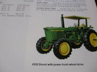 John Deere 2520 - 3020 - 4000 - 4020 - 4320 - 4620 - 6030 Hi - Crop Tractors Sales Brochure 7