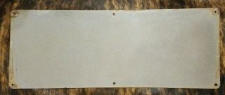 Getty Oil Company Porcelain Pump Lease Sign Gas Plate 4